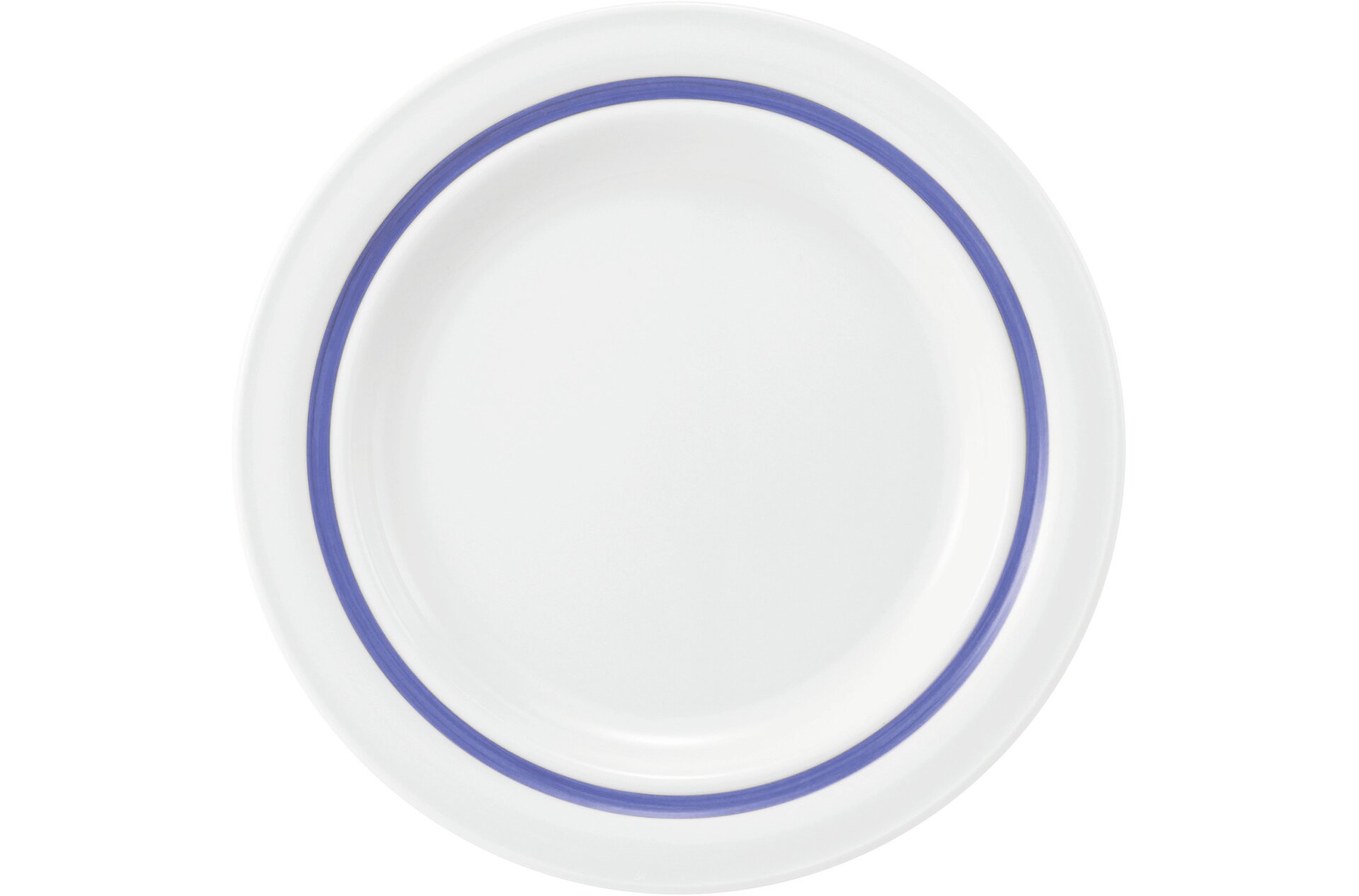 Community, Systemteller flach ø 255 mm Pinselband blau