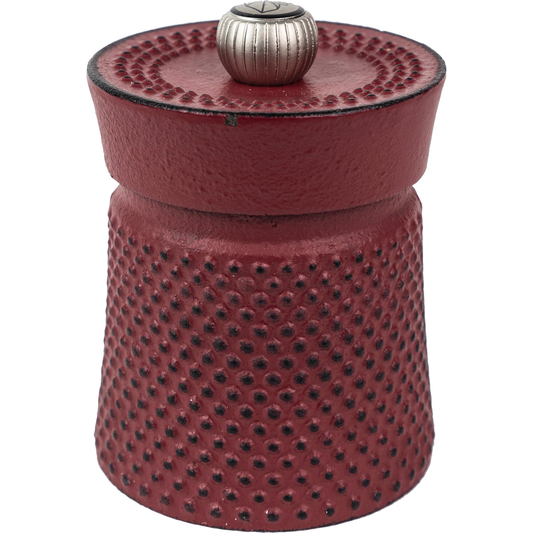 Bali, Pfeffermühle 80 mm Gusseisen rot 