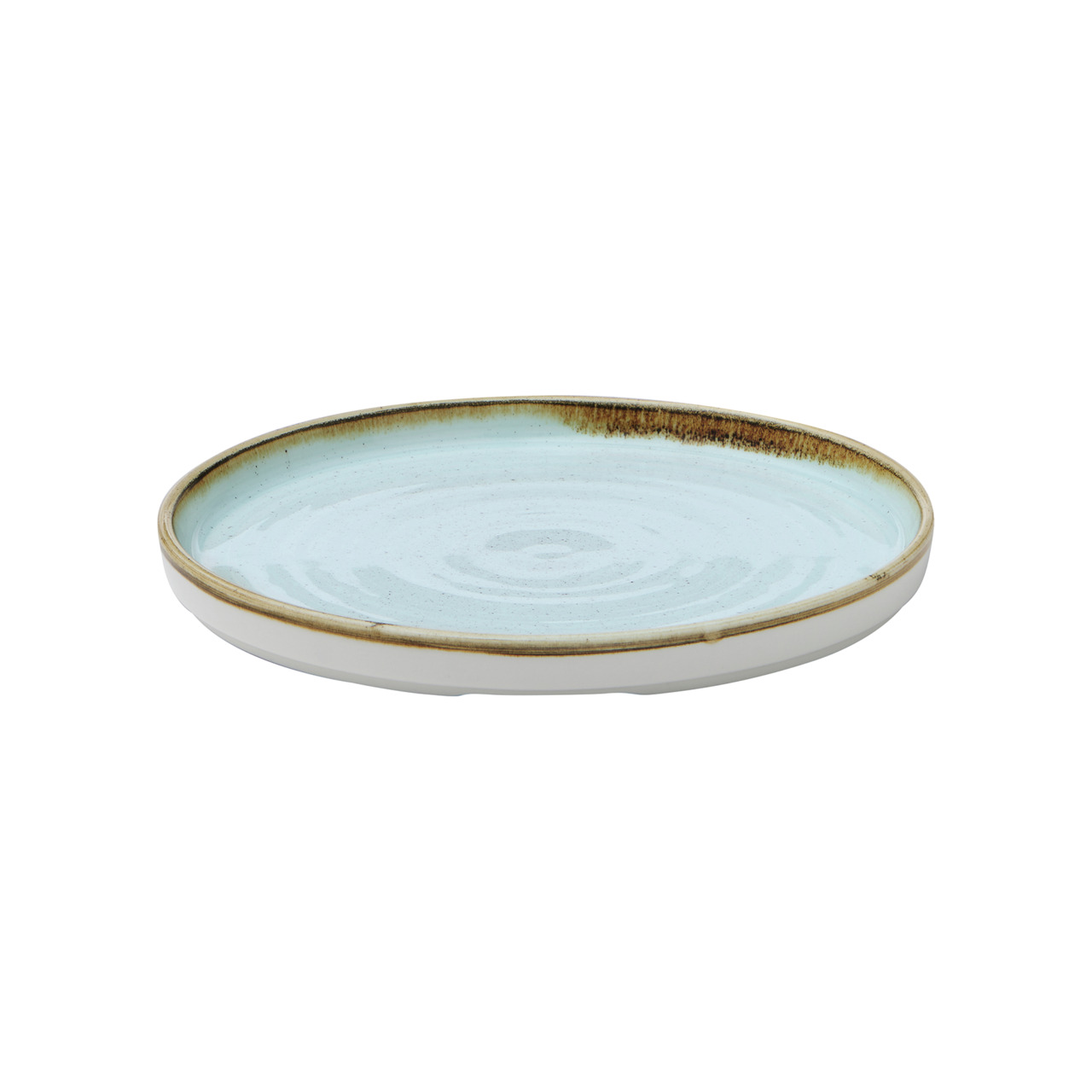 Stonecast, Teller Chefs flach mit Steilrand ø 210 mm Duck Egg Blue