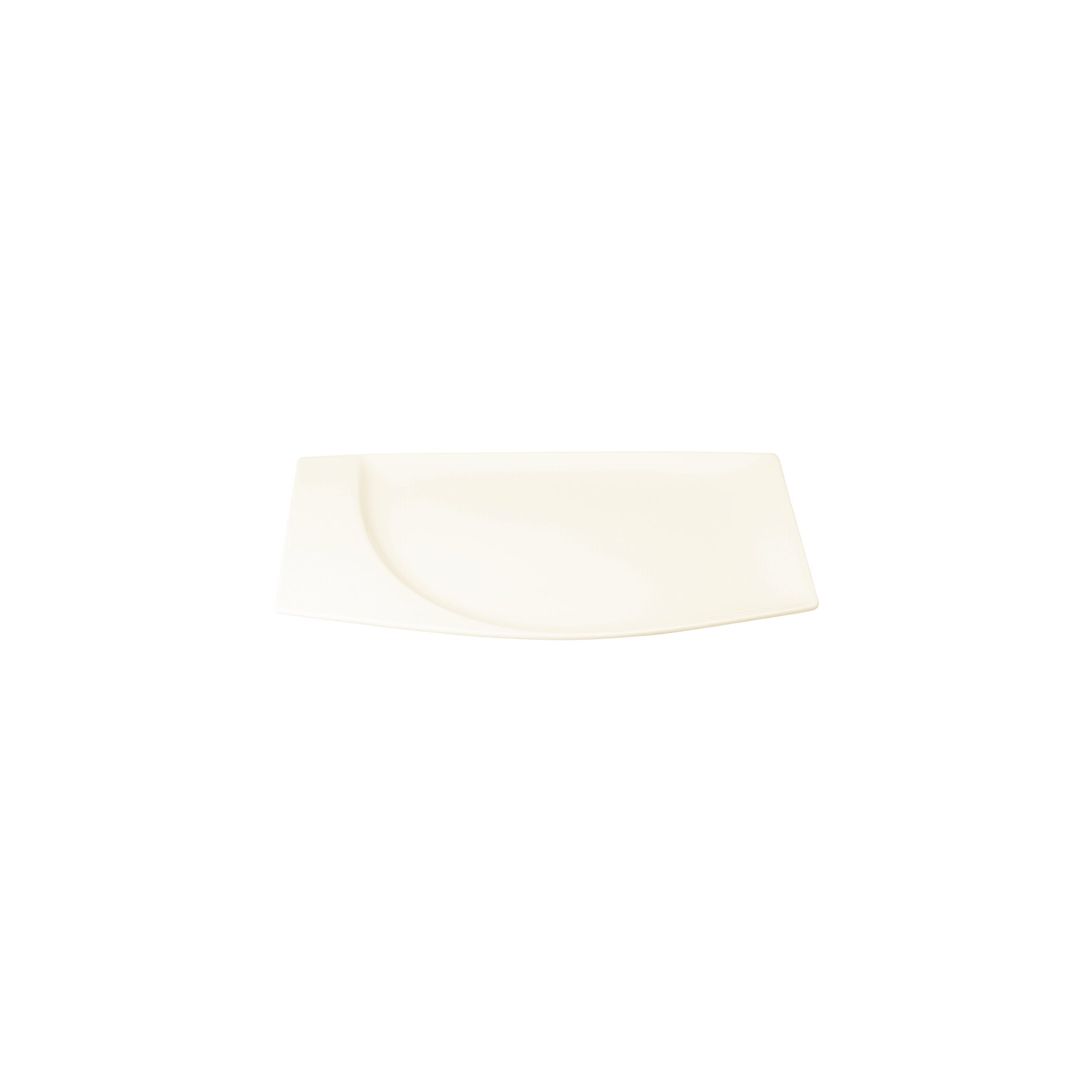 Mazza, Teller flach rechteckig 259 x 168 mm creme
