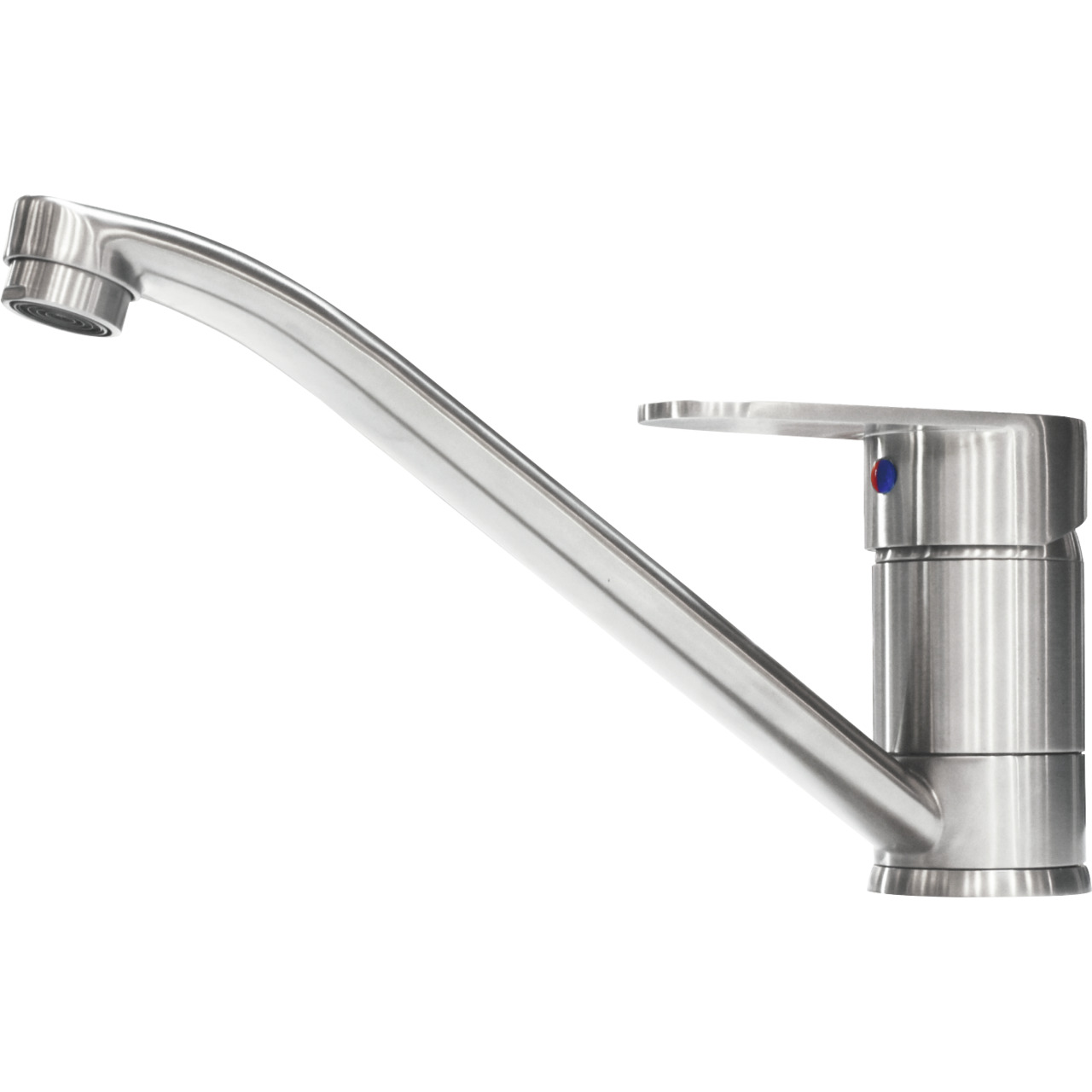 Einhebel-Einlochb. 1/2"/ langer Auslauf/ kurzer Hebel/Ausl. 220 mm/ Höhe 120 mm