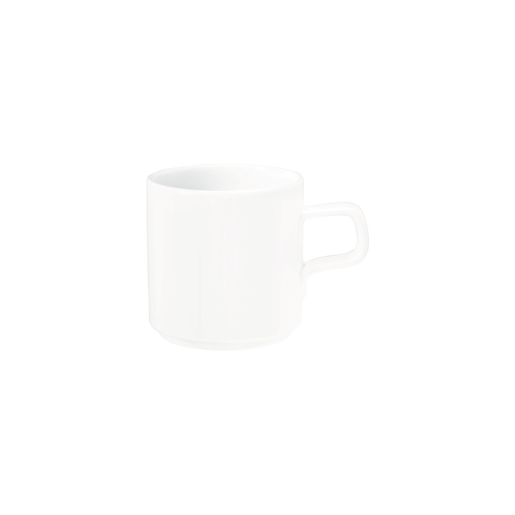 Good Mood, Becher mit Henkel ø 80 mm / 0,29 l weiß uni