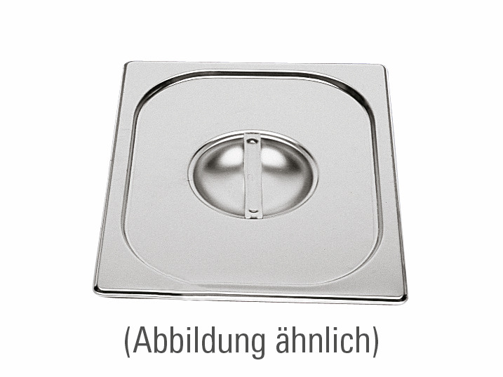 GN-Deckel, GN 1/6, 176 x 162 mm, ohne Löffelausschnitt, Edelstahl