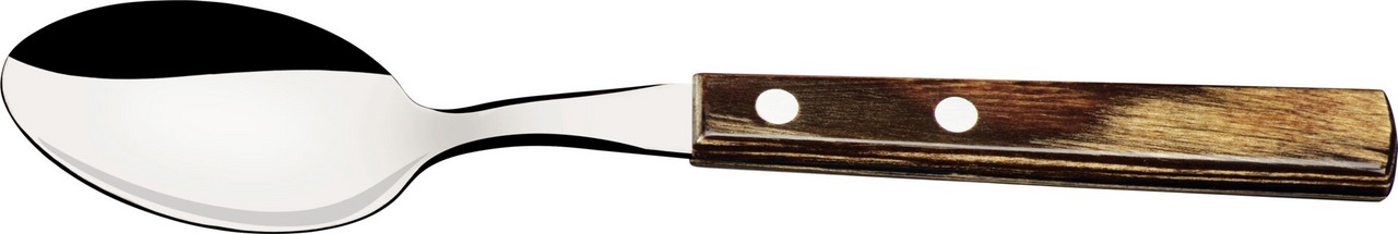 Steak-/Pizzabesteck "Churrasco" Löffel L: 19,5cm braun