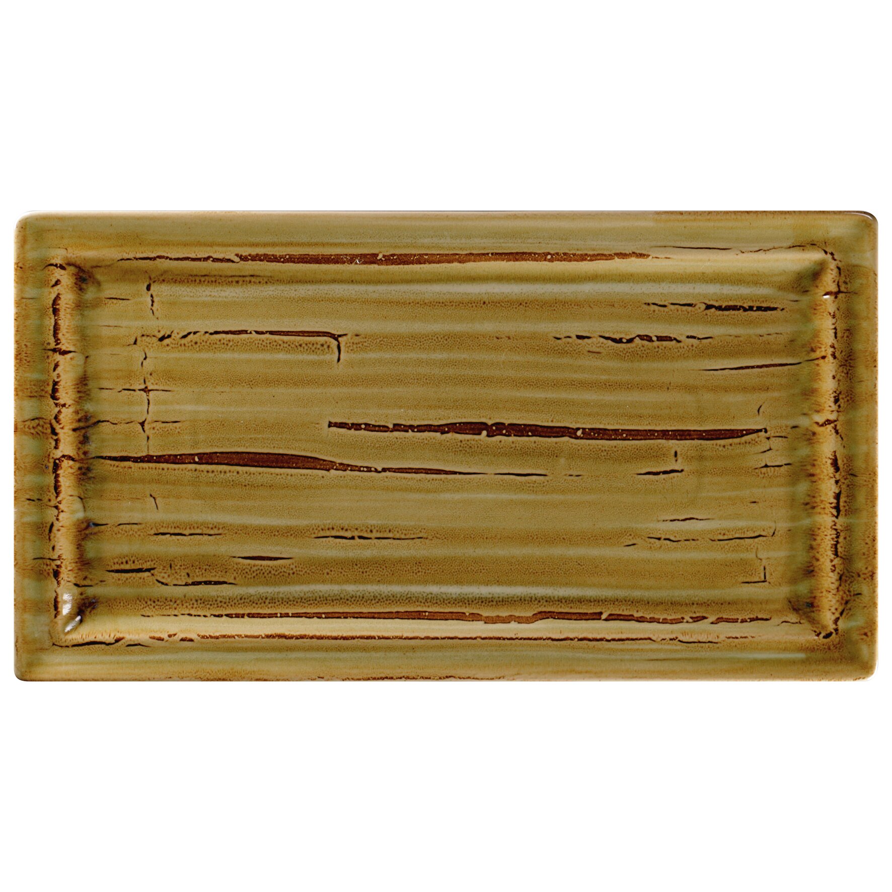 Spot, Teller flach rechteckig 385 x 210 mm garnet beige