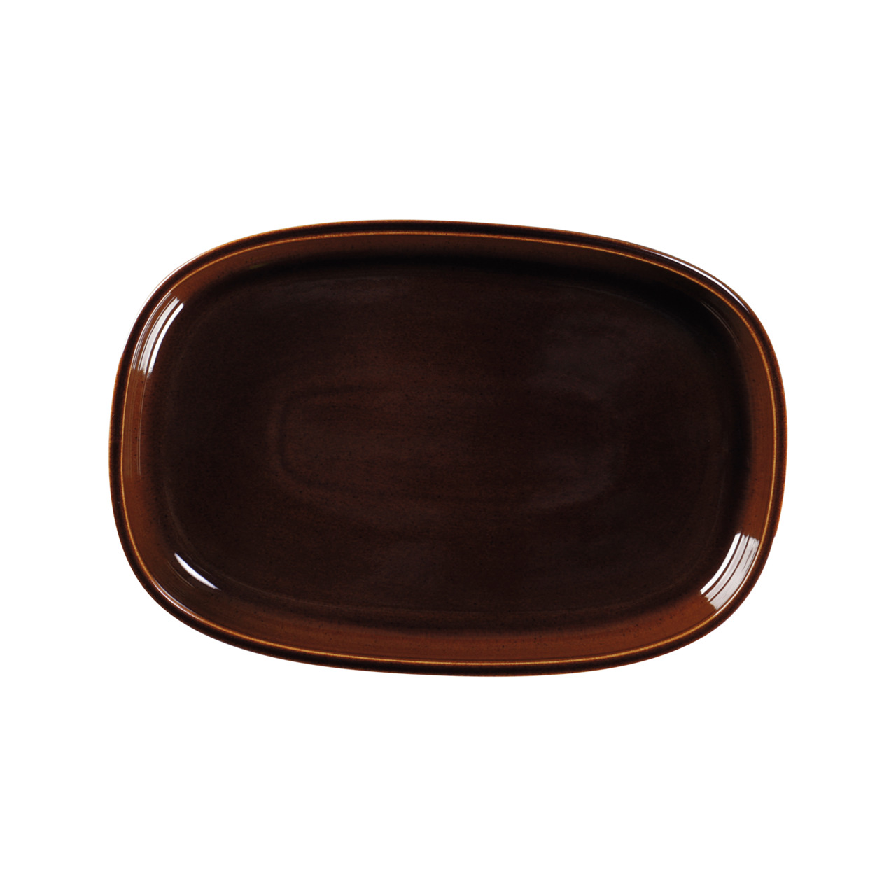 Ease, Platte oval tief 300 x 204 mm / 1,50 l honey brown