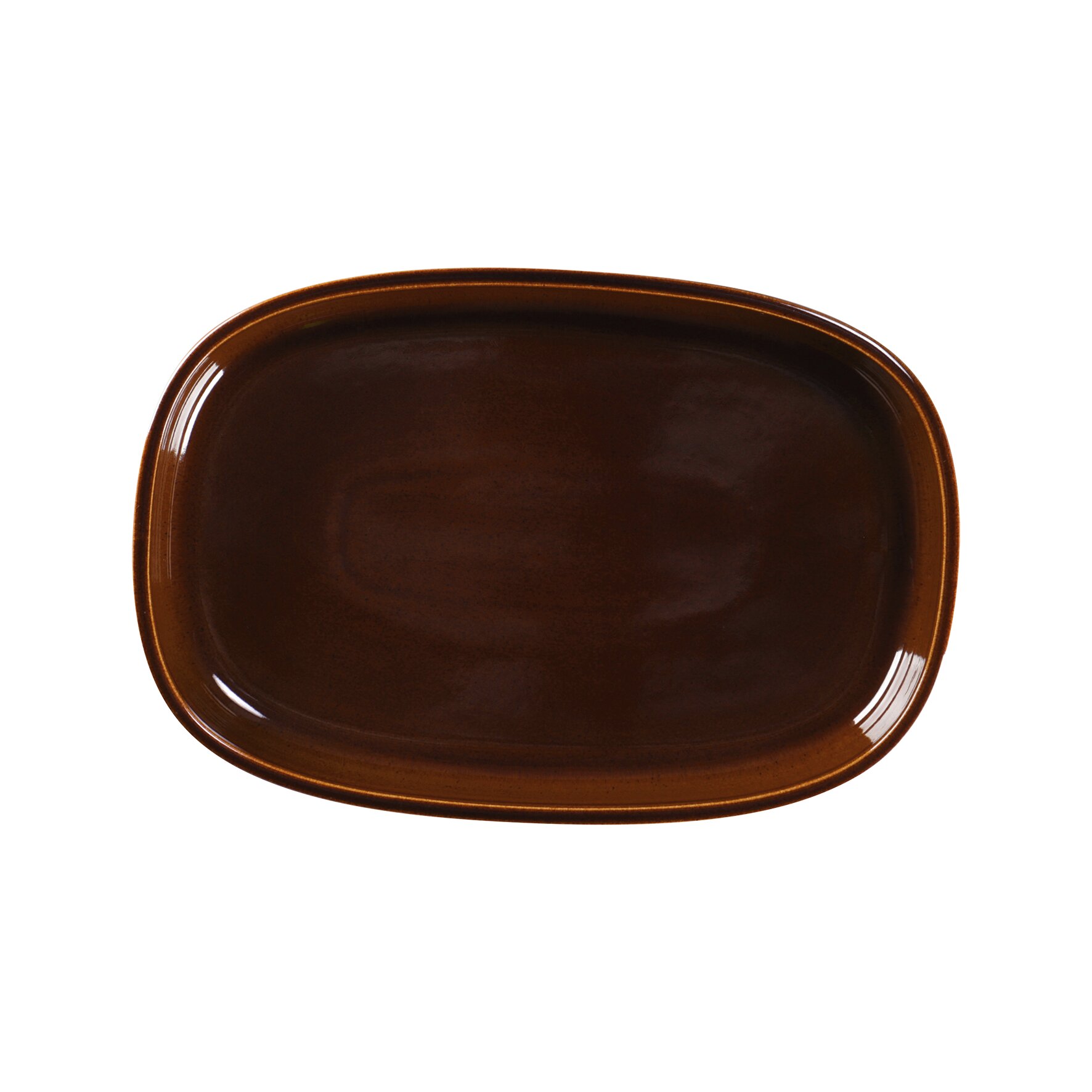 Ease, Platte oval tief 300 x 204 mm / 1,50 l honey brown