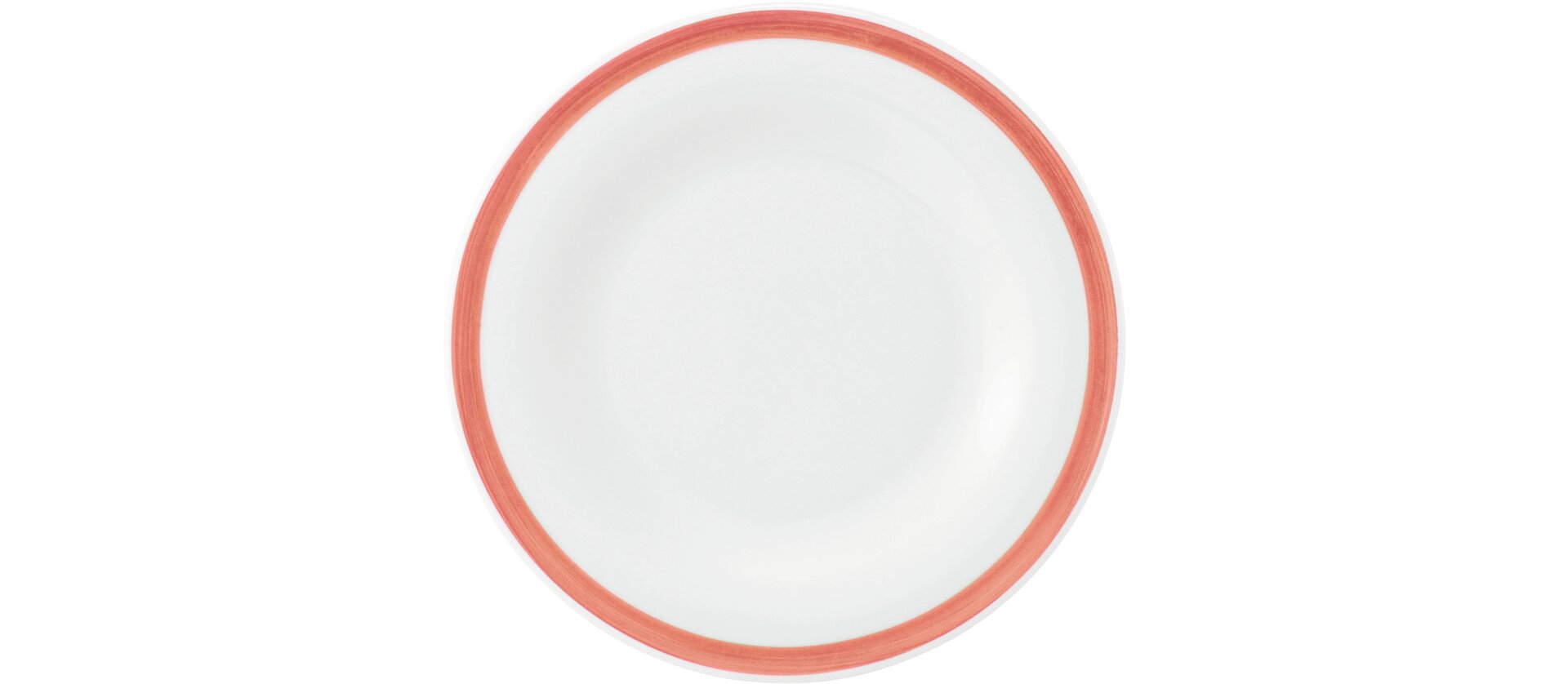 Community, Teller flach ø 169 mm Pinselband rot