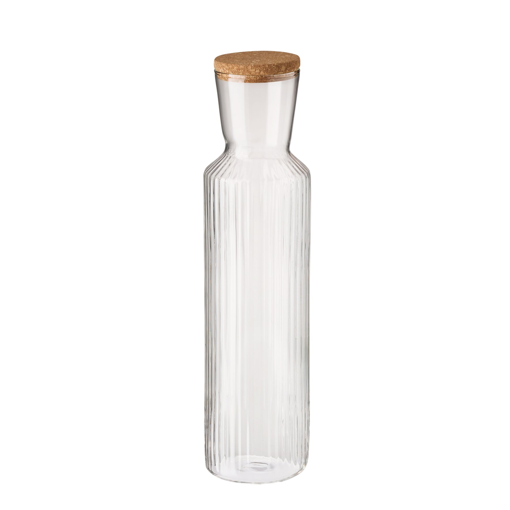 Glaskaraffe 90 mm / 1,50 l mit Deckel aus Kork