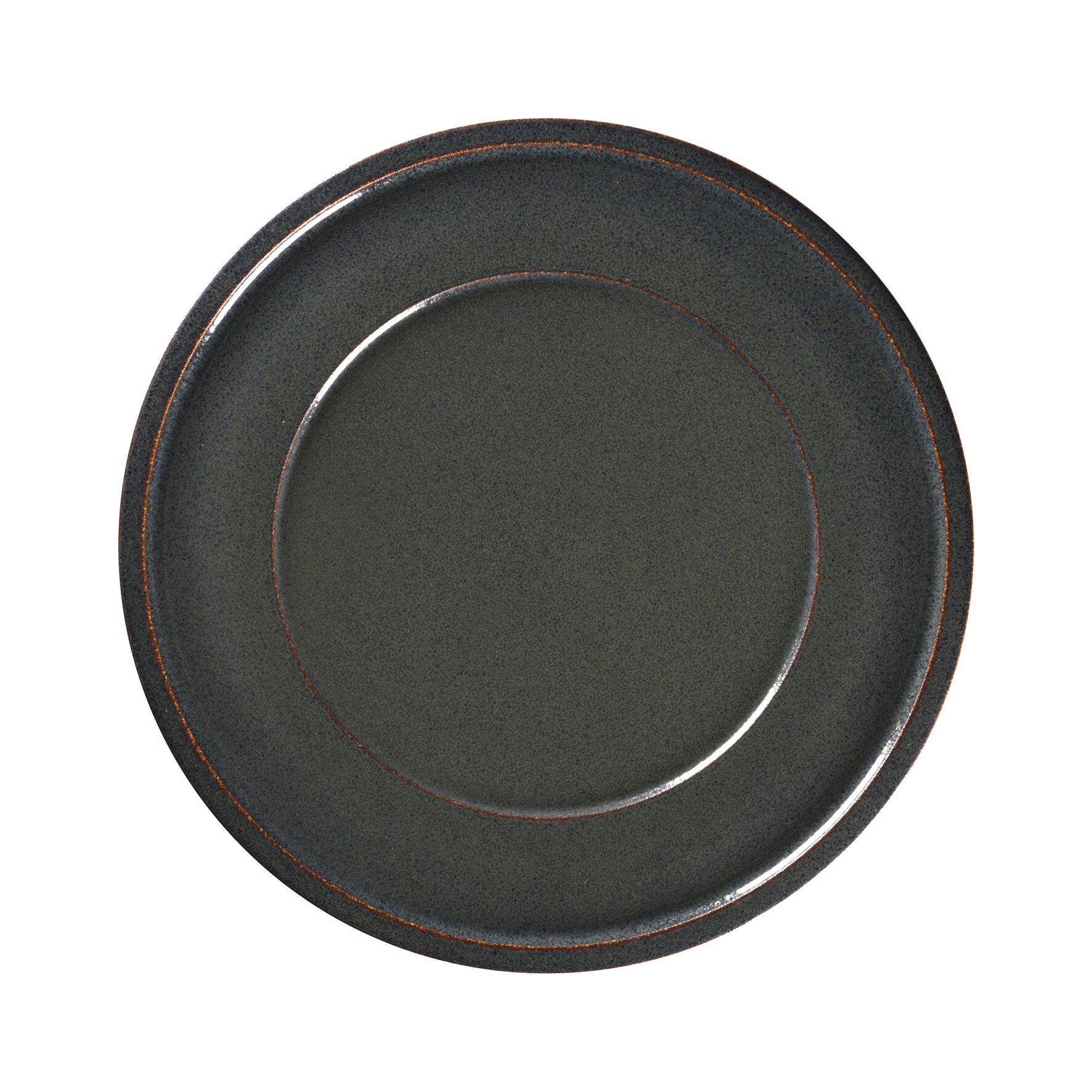 Ease, Teller flach mit Rand ø 318 mm caldera green