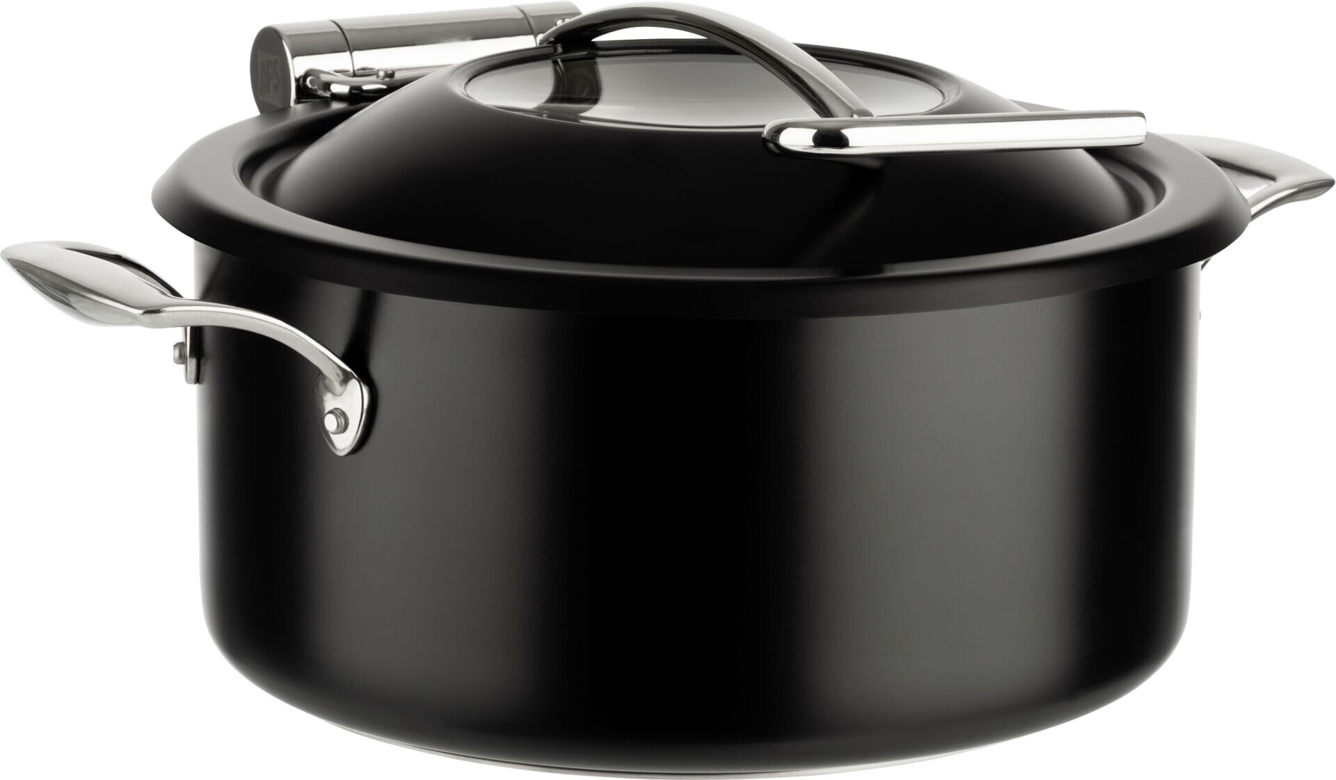 Chafing Dish rund, schwarz