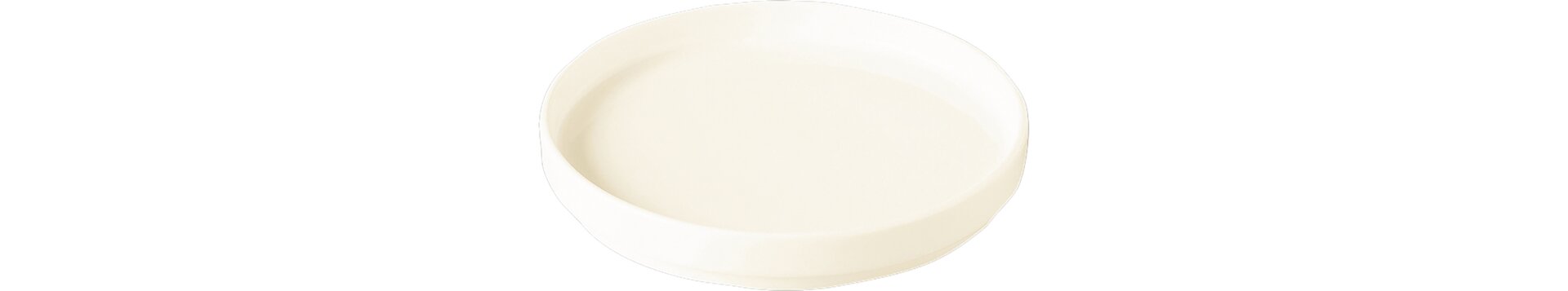 Nordic, Teller flach ohne Rand ø 140 mm creme auch als Deckel für Schale NOBW14