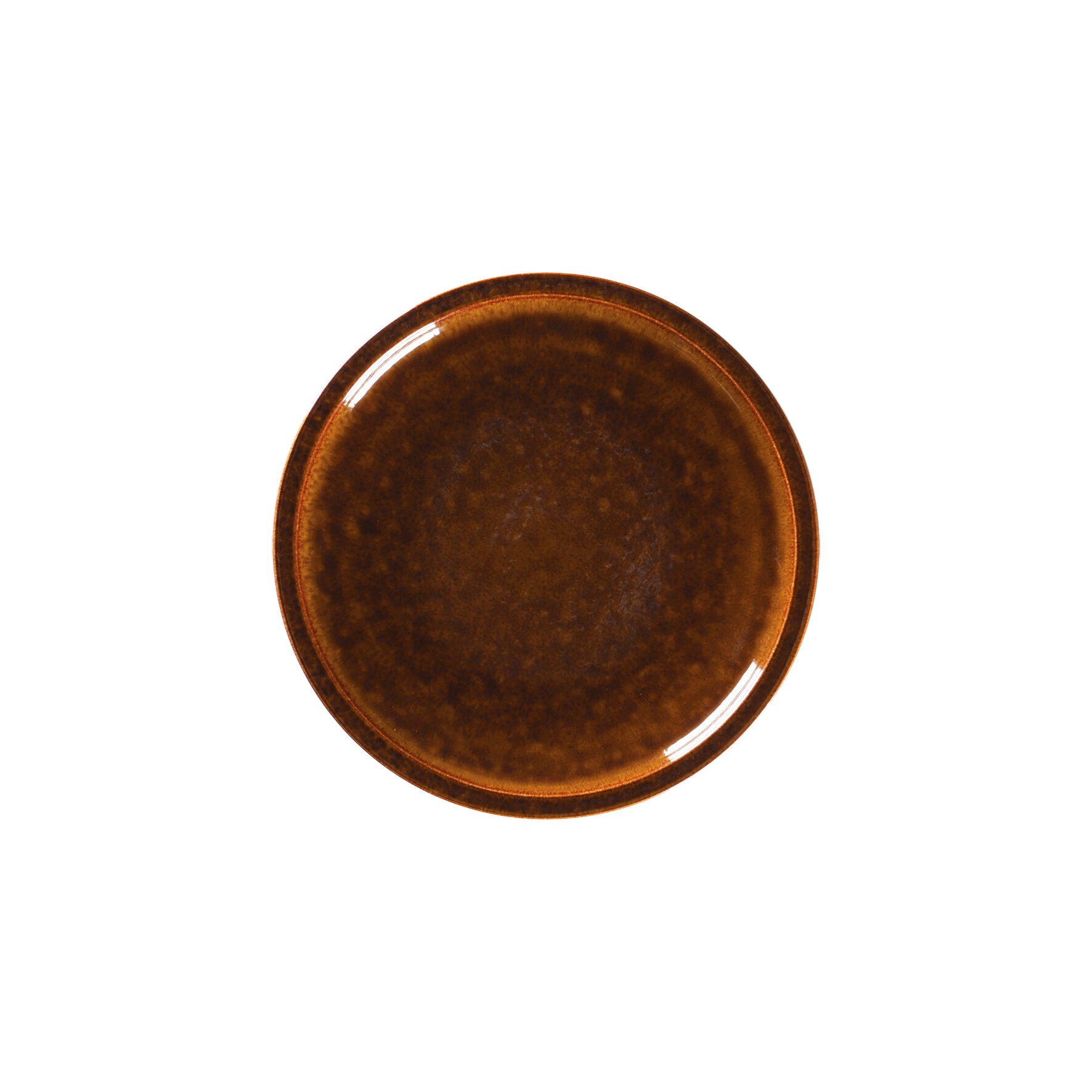 Ease, Teller flach coup ø 204 mm honey brown