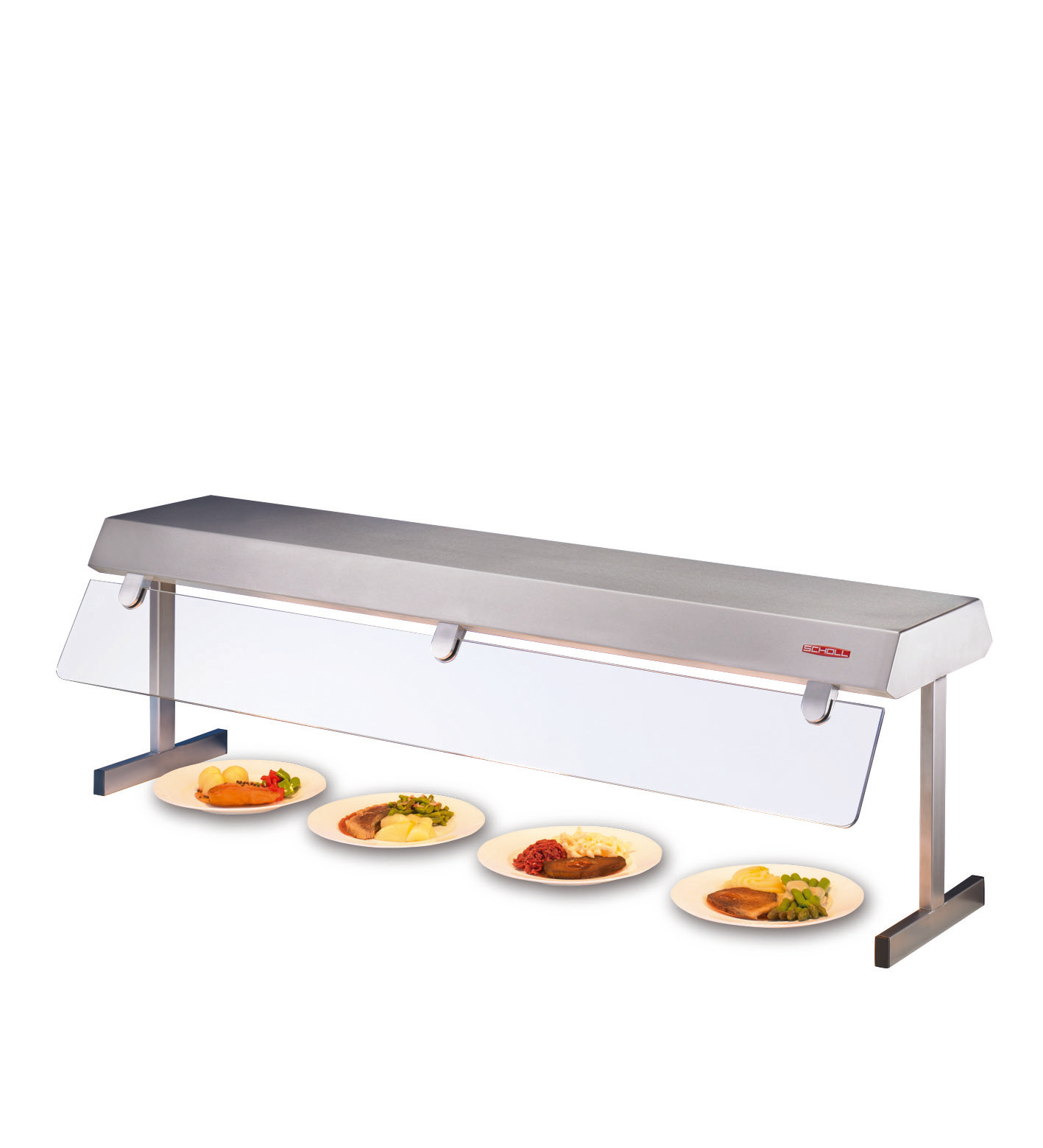Wärmebrücke 1-etagig mit Hustenschutz / 1000 x 330 x 435 mm