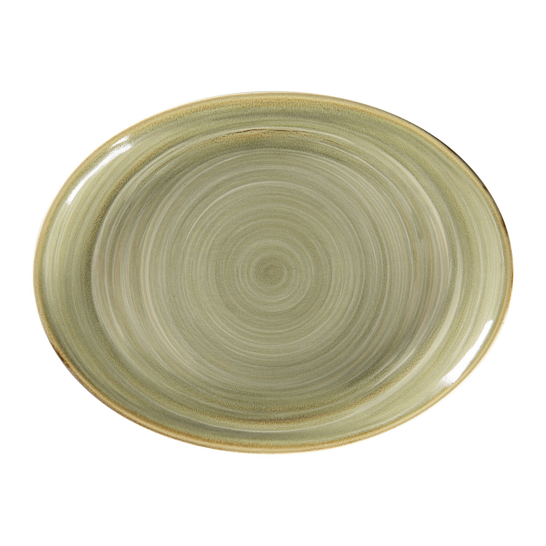 Spot, Platte oval 360 x 270 mm emerald green