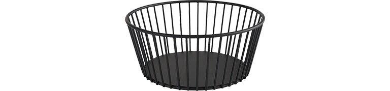 Korb 200 x 200 x 85 mm schwarz
