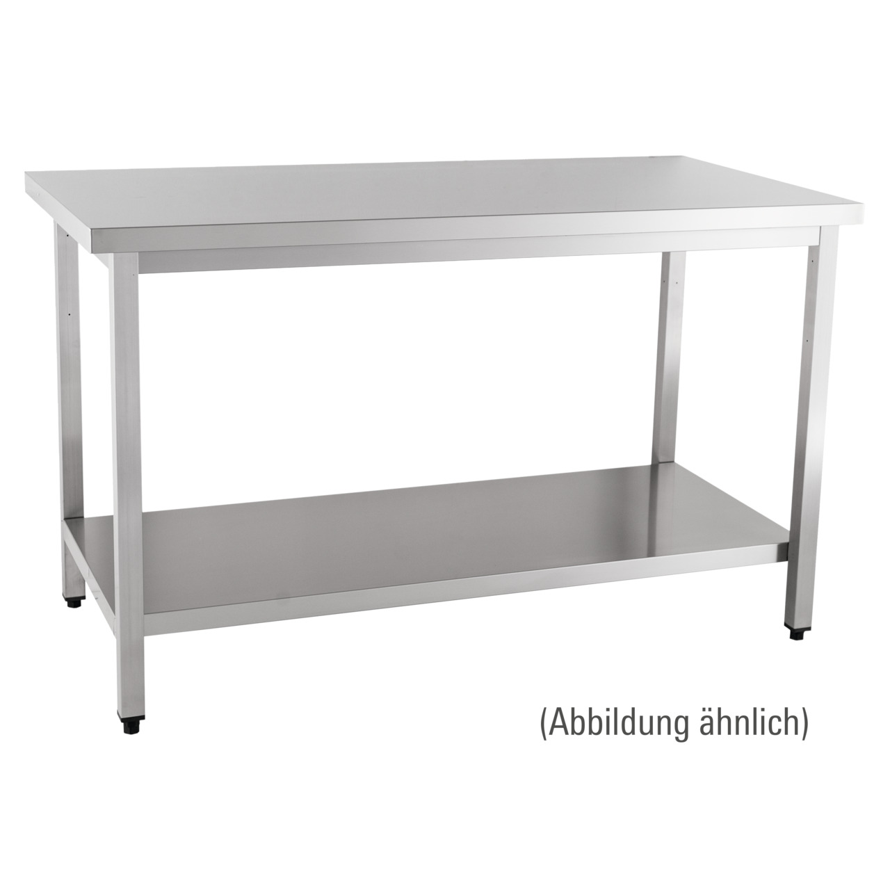Arbeitstisch fertig montiert mit Boden ohne Aufkantung 1400 x 600 x 850 mm