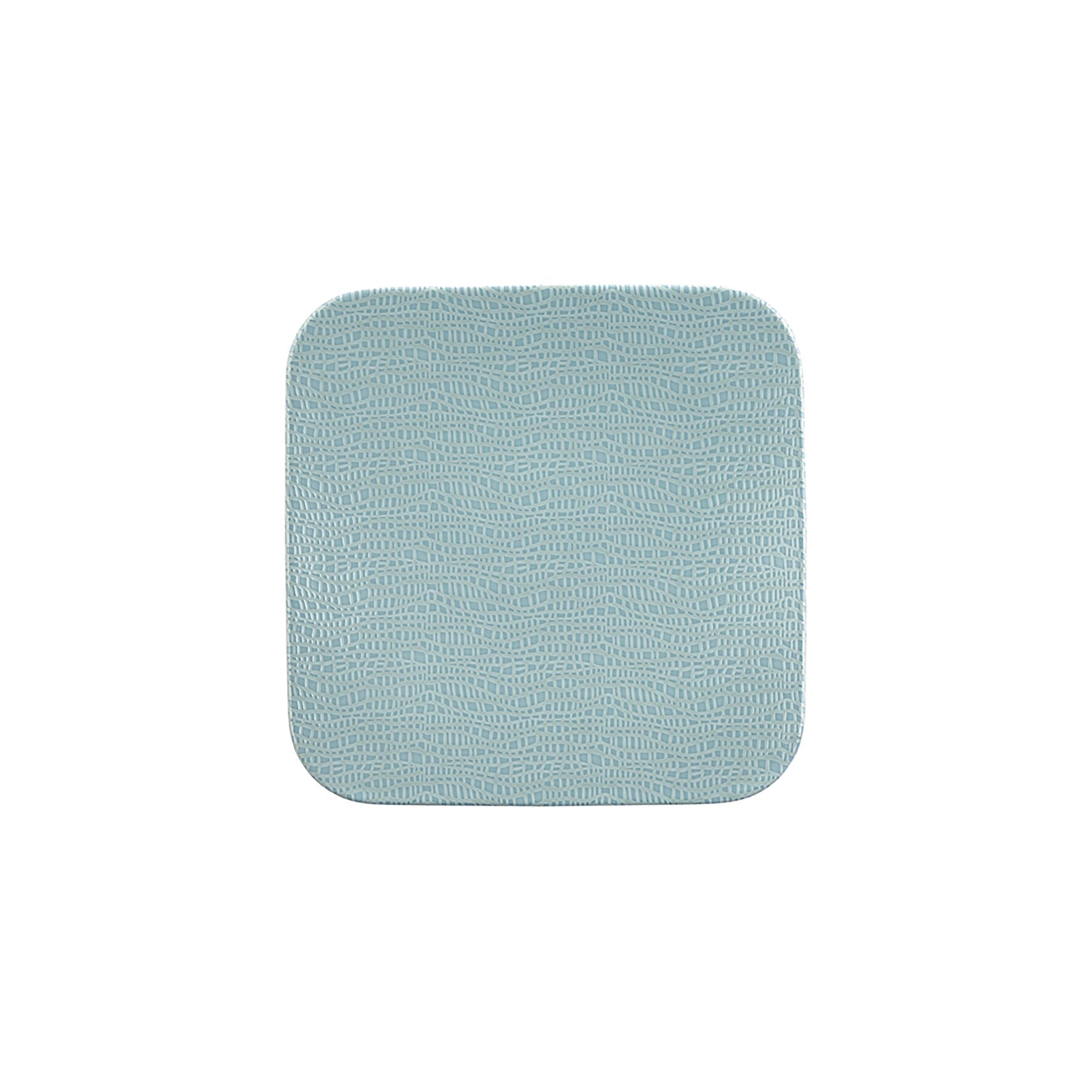 Fashion, Coupteller flach eckig 220 x 220 mm türkis