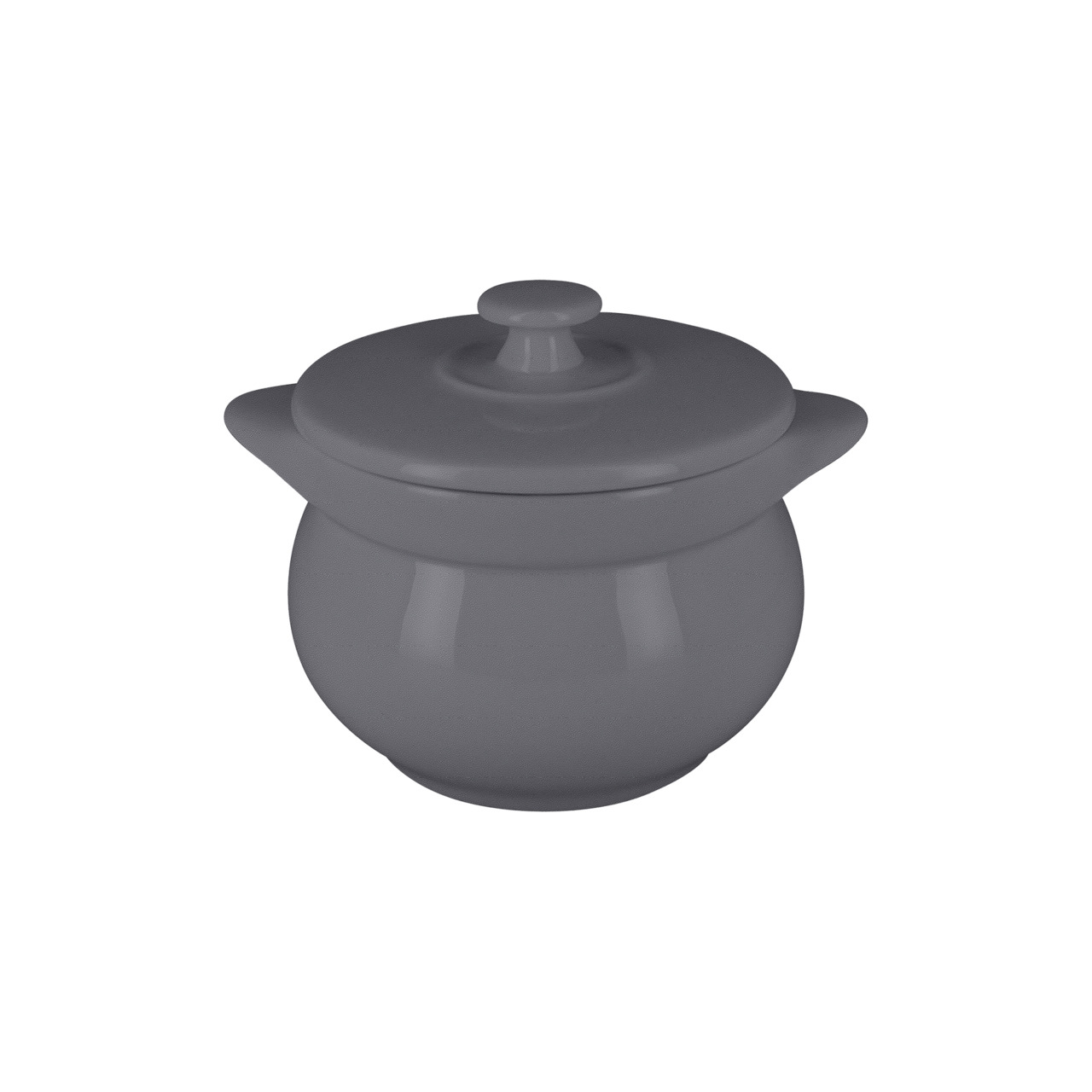 Chef's Fusion, Suppenterrine rund + Deckel ø 106 mm / 0,45 l stone