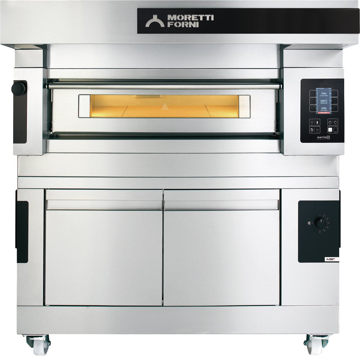Elektro-Pizzaofen Moretti 1 Backkammer für 4 Pizzen 350 mm
