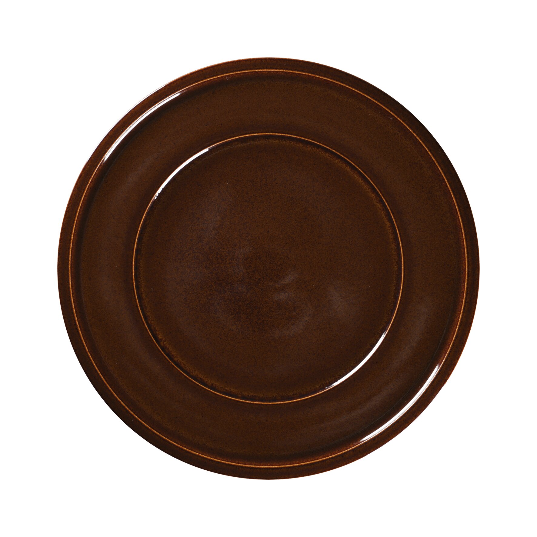 Ease, Teller flach mit Rand ø 318 mm honey brown