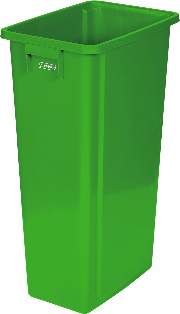 Wertstoffsammler 80 l rechteckig grün ohne Deckel 320 x 460 x 762 mm