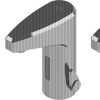 Sensor-Waschtischarmatur Batteriebetrieb 6 V / 131 mm hoch