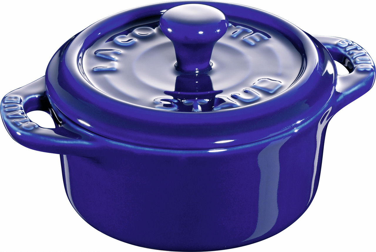 Mini Cocotte ø 100 mm / 0,20 l Keramik dunkelblau