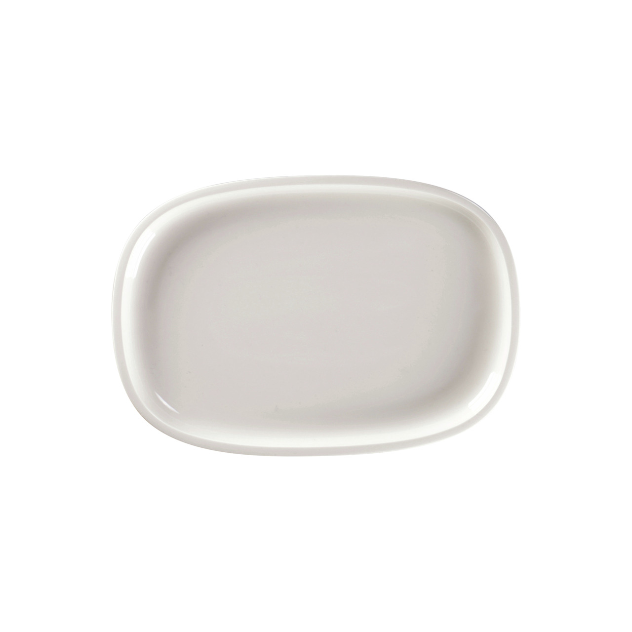 Ease, Platte oval flach 261 x 180 mm weiß