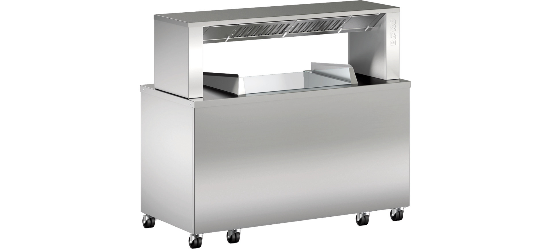 Frontcooking-Station BC FS 2.1 / für 2 Auftischgeräte / 1544 x 756 x 1362 mm