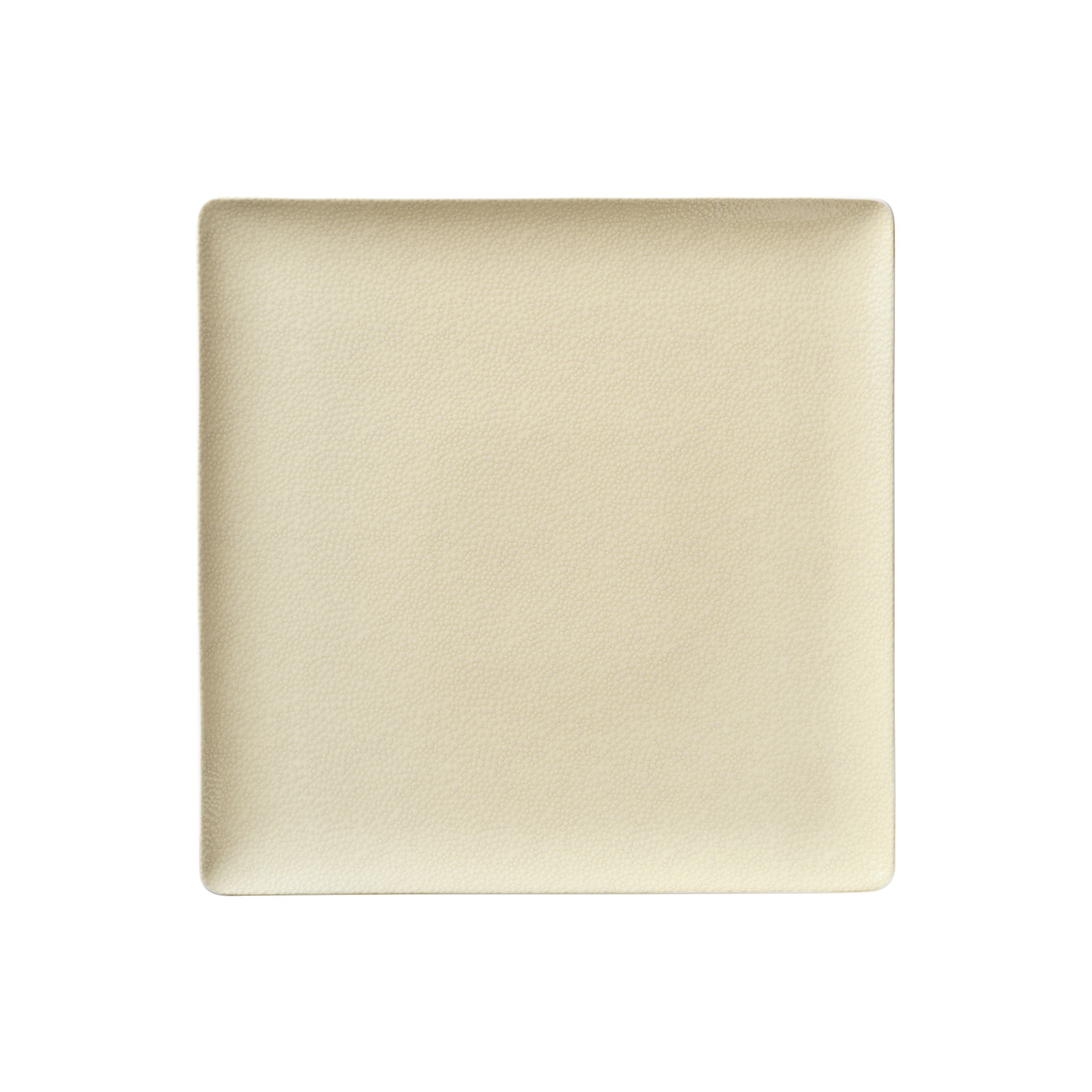 Pearls, Coupteller flach quadratisch 270 x 270 mm champagne