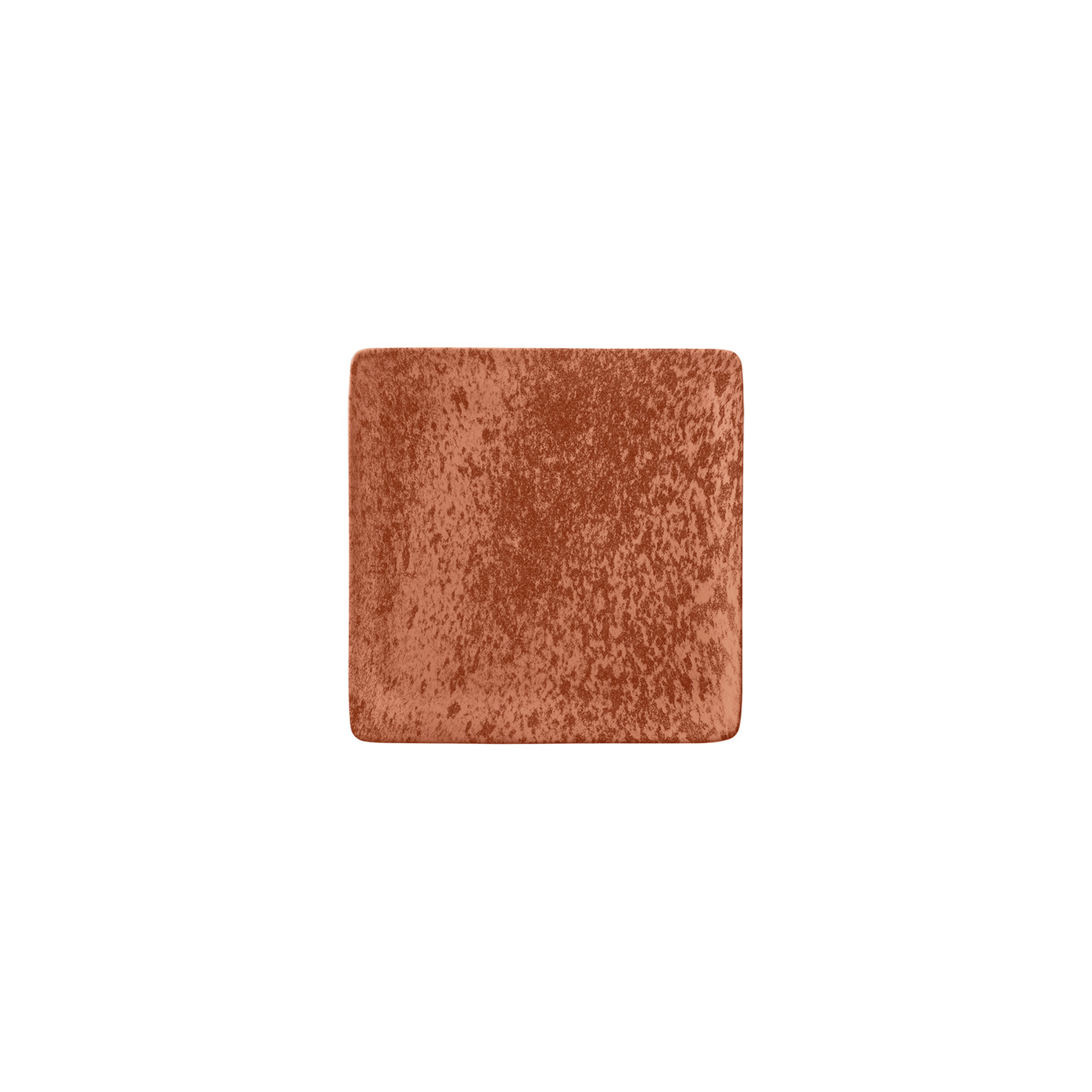 Sandstone, Teller flach quadratisch 152 x 152 mm orange