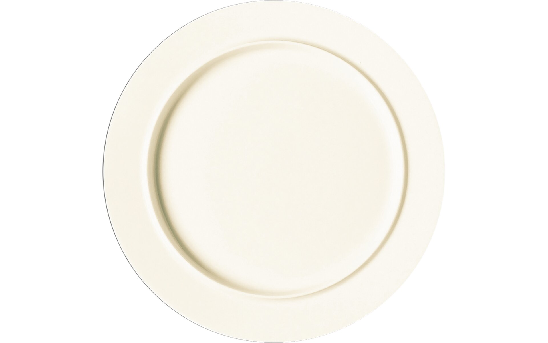 Nordic, Teller flach mit Rand ø 280 mm creme 