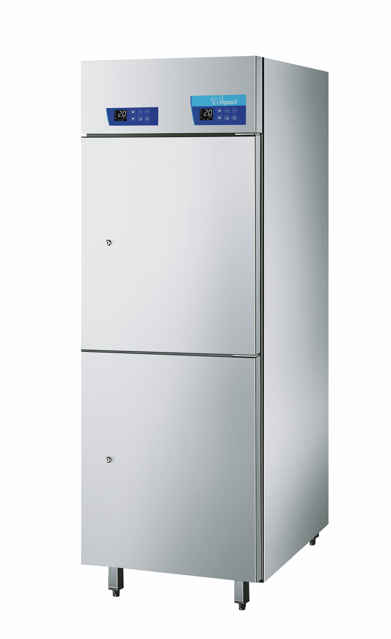 Umluft-Kühlschrank 2-Temperaturen 10 x GN 2/1 + 8 x GN 2/1 / steckerfertig