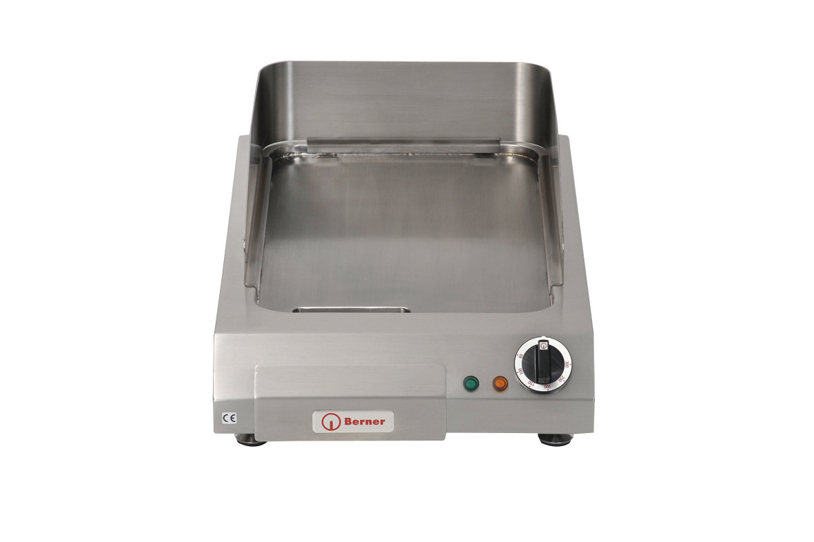 Elektro-Bratplatte glatt / 1 Heizzone / Bratfläche 320 x 520 mm / Auftischgerät