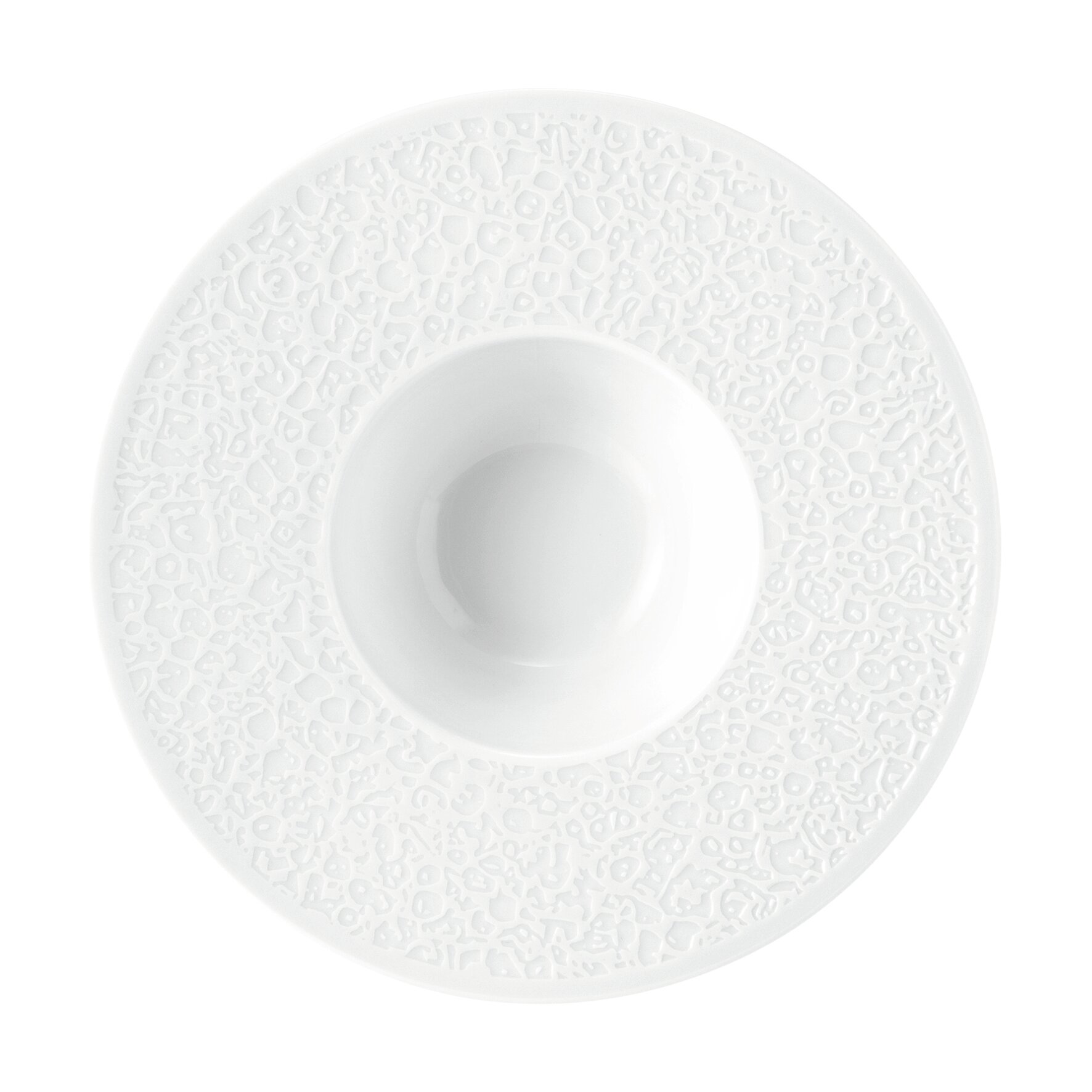 Nori, Pastateller tief ø 264 mm Relief breit weiß