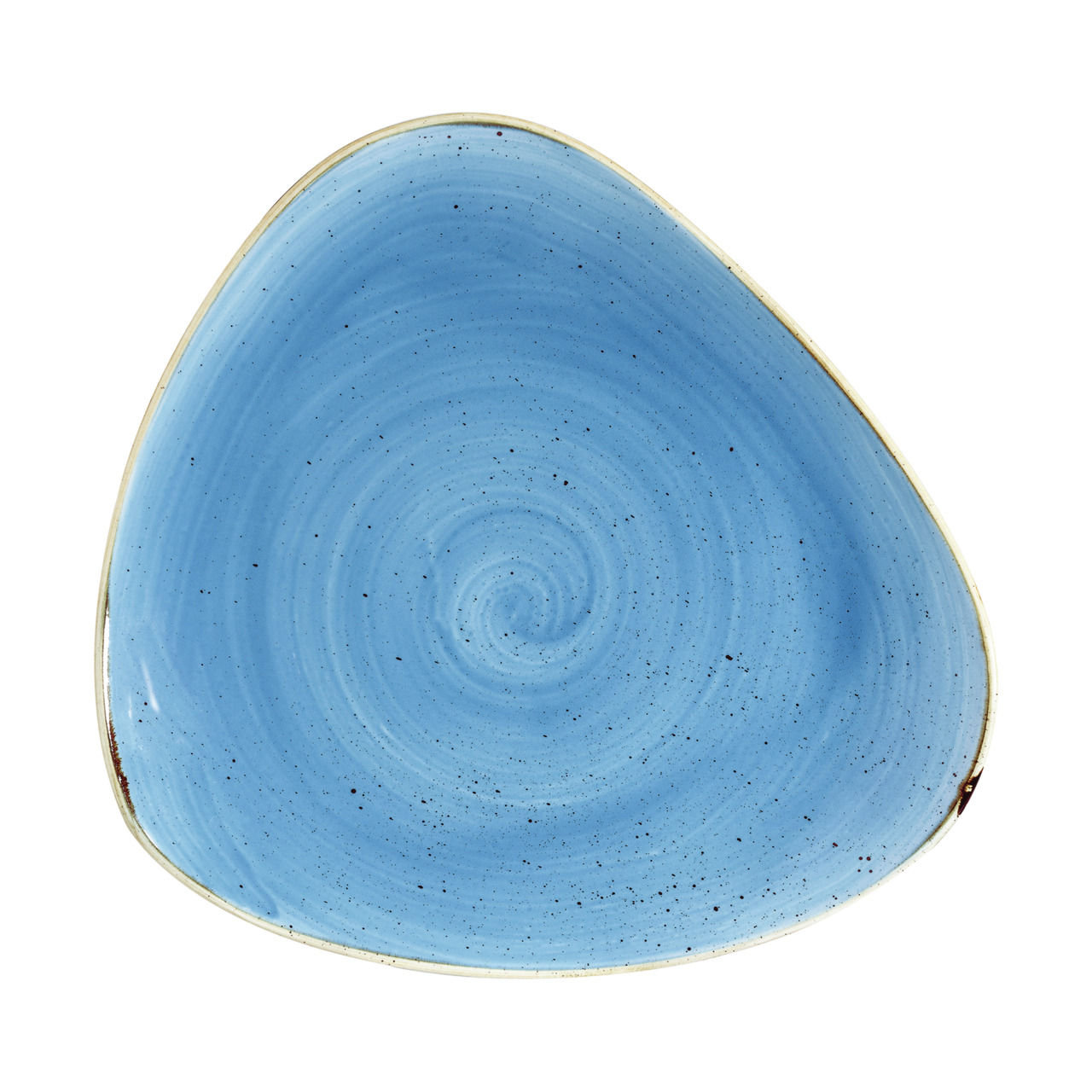 Stonecast, Teller dreieckig 311 x 311 mm Cornflower Blue