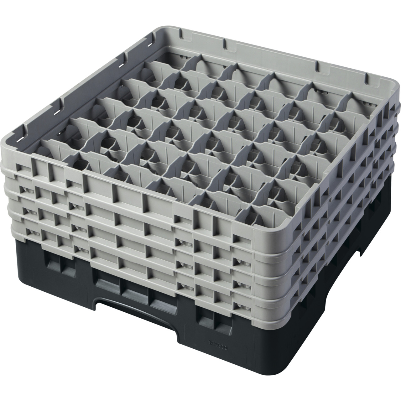 Gläserspülkorb 36 x bis 216 mm Glashöhe 500 x 500 x 267 mm schwarz