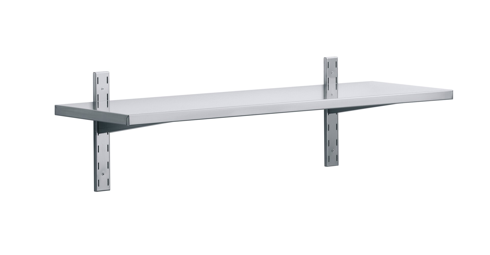 1 Wandbord mit Wandkonsolen 20 mm Aufkantung 800 x 300 x 350 mm