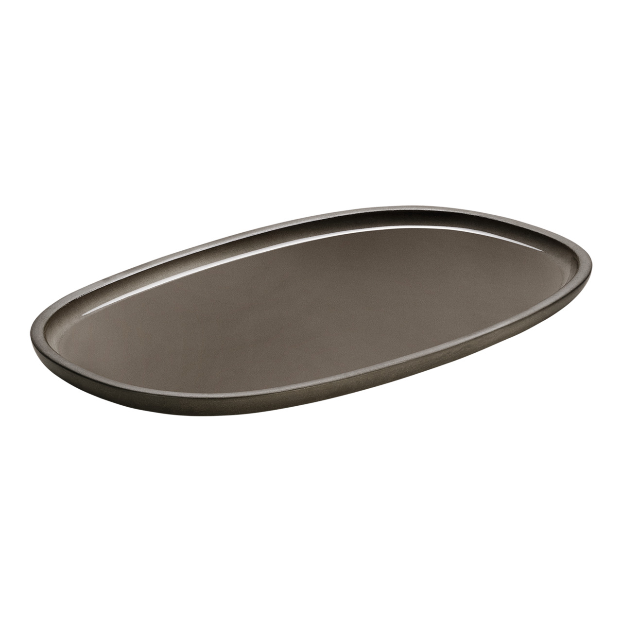 ReNew, Platte oval 300 x 180 mm taupe