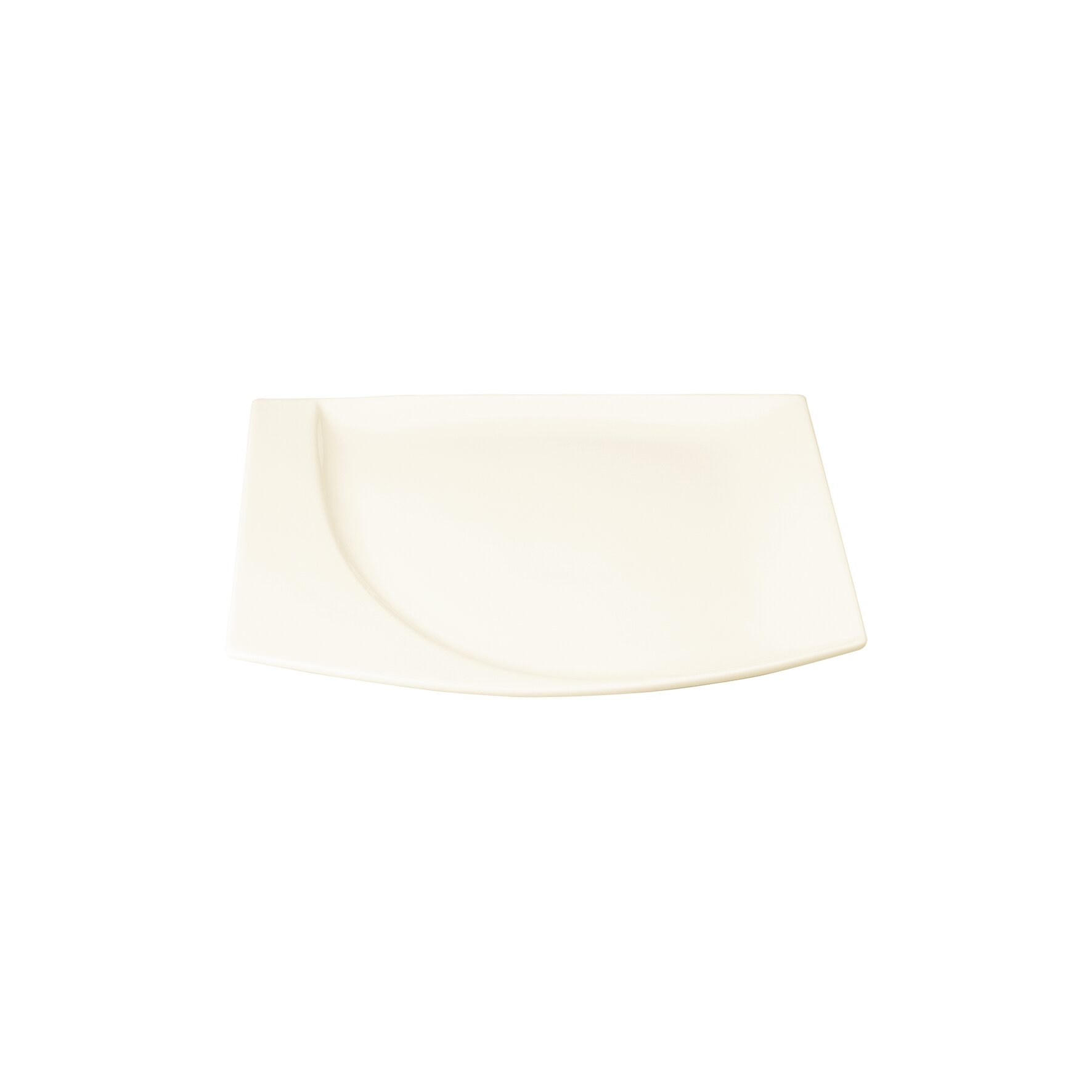 Mazza, Teller flach quadratisch 322 x 291 mm creme