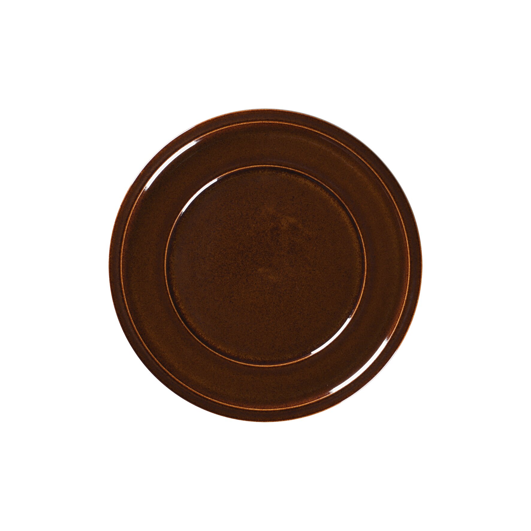 Ease, Teller flach mit Rand ø 237 mm honey brown