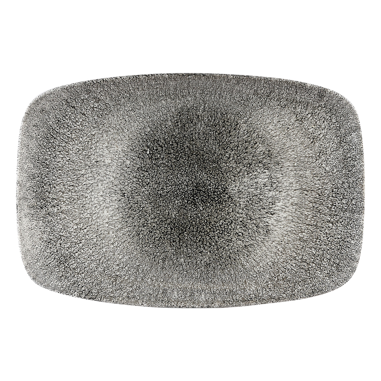 Studio Prints Raku, Teller Chefs rechteckig 344 x 234 mm Quartz Black