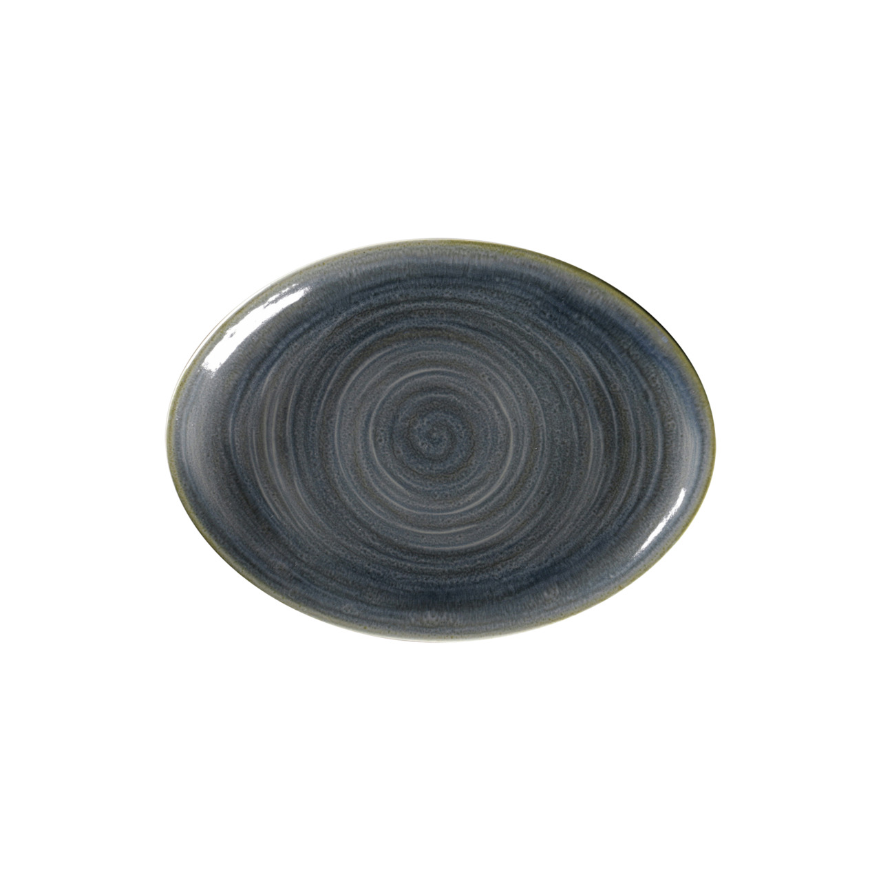 Spot, Platte oval 260 x 190 mm jade blue
