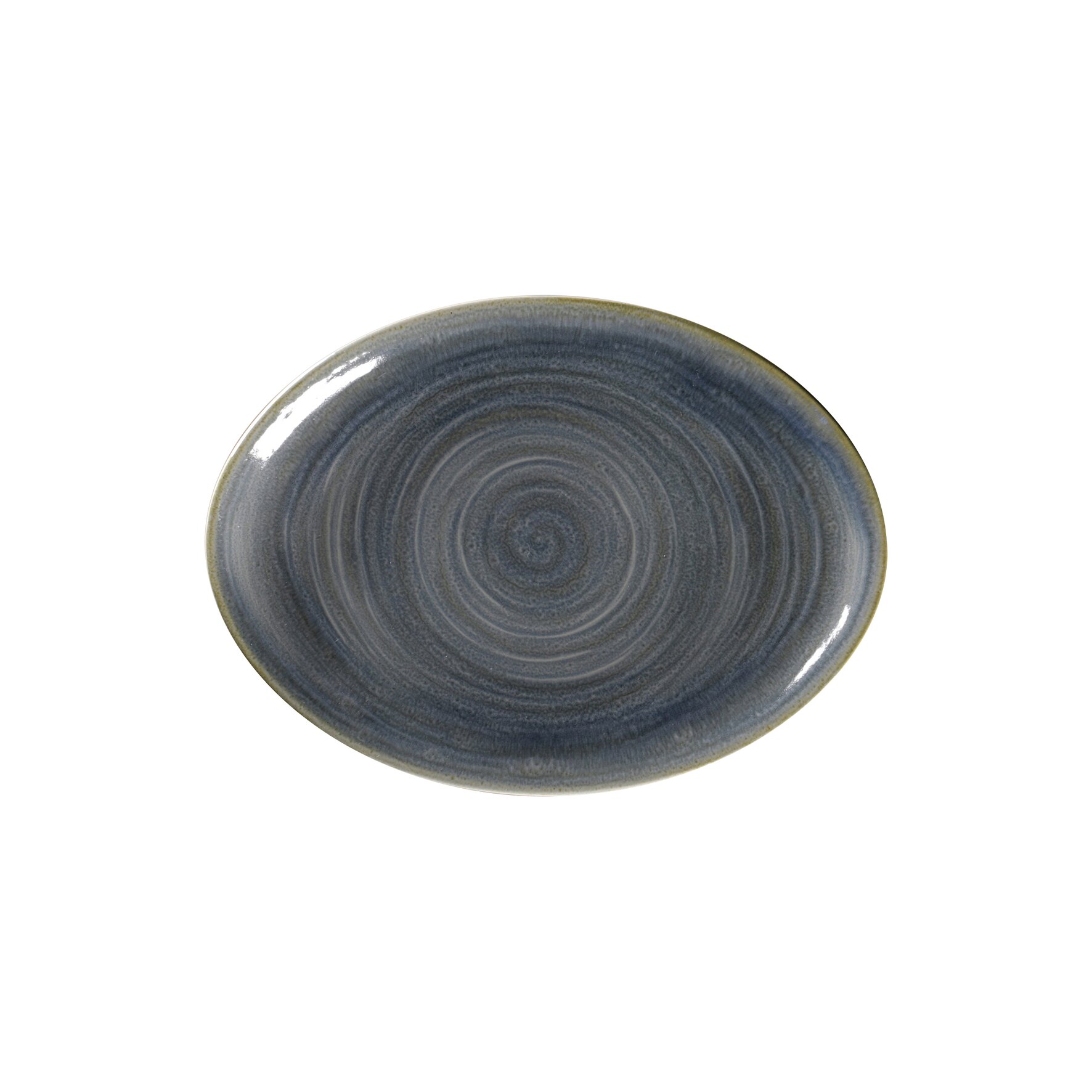 Spot, Platte oval 260 x 190 mm jade blue