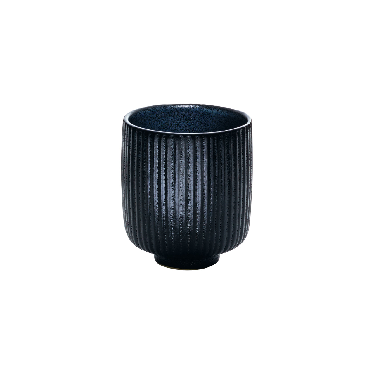 Nara, Becher ohne Henkel Relief ø 80 mm / 0,32 l schwarz