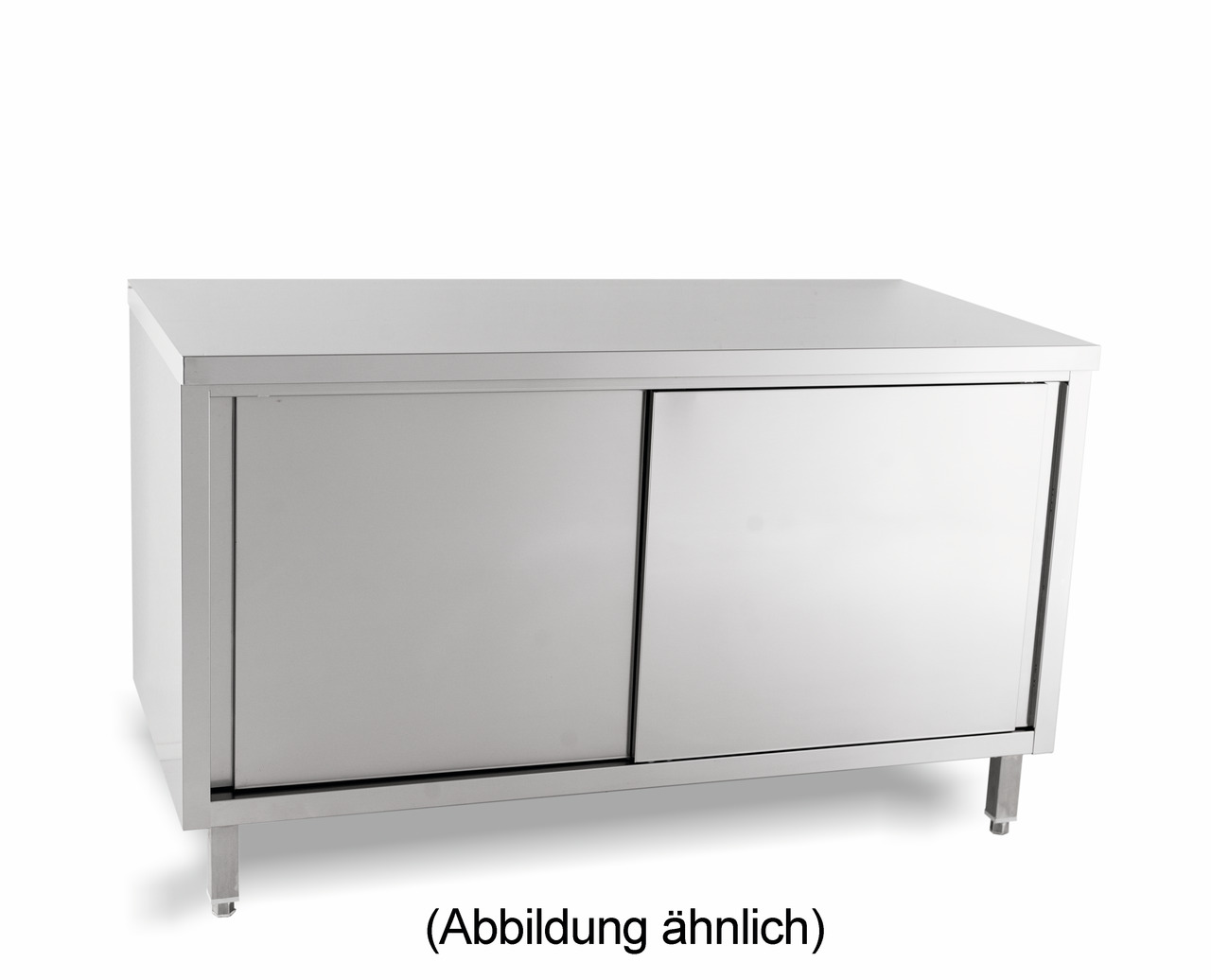 Arbeitsschrank mit Schiebetüren ohne Aufkantung 1000 x 700 x 850 mm