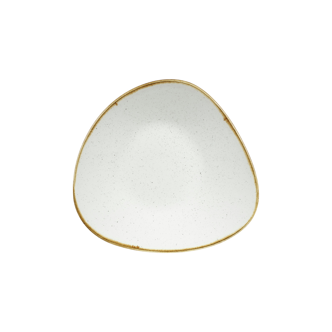 Stonecast, Bowl dreieckig flach 210 mm Barley White