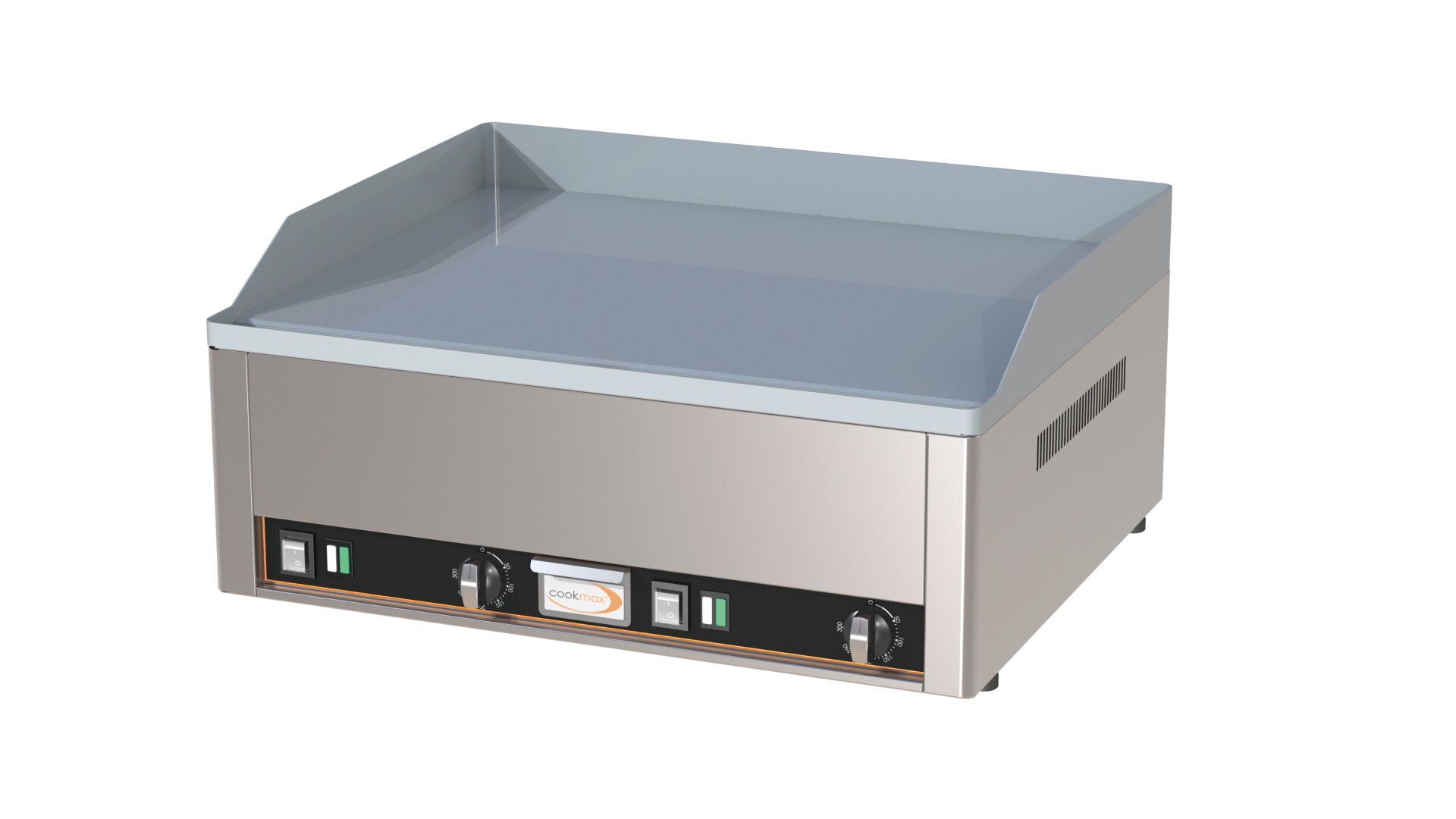 Elektro-Grillplatte glatt 2 Heizzonen 660 x 540 x 220 mm