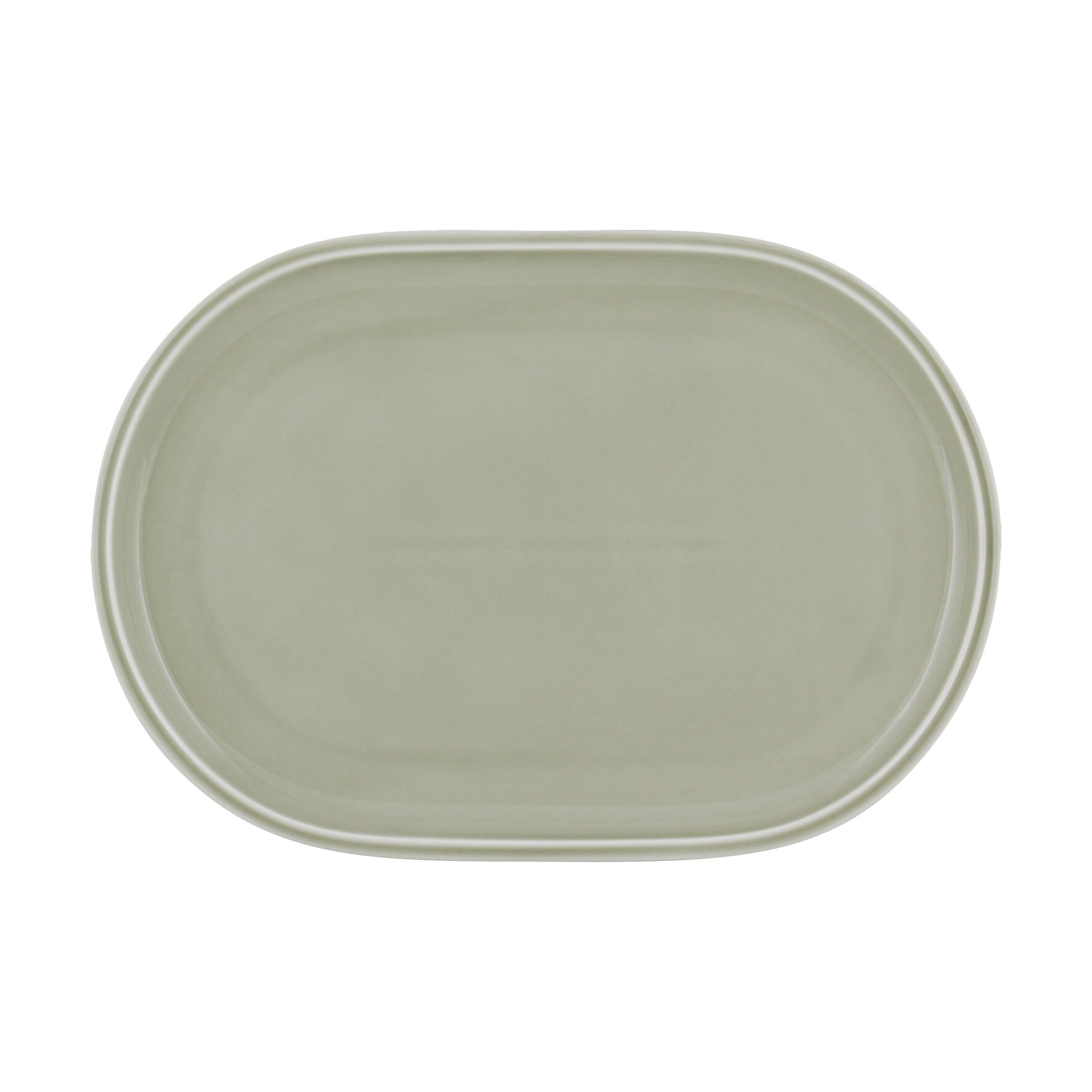 Shiro Glaze Steam, Coupplatte oval 300 x 194 mm
